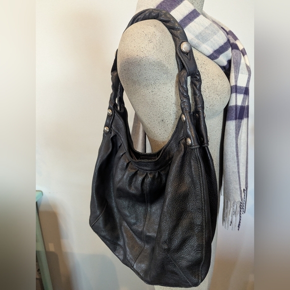Lucky Brand Hobo Bag -black Leather shoulder bag - Picture 4 of 11